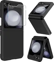 Mobile Phone Case for Samsung Galaxy Z Flip5 5G Case with Screen Protector, Hinge Protection, Non-Slip, Stylish Z Flip 5 Mobile Phone Case, Military Rugged Shockproof Protective Case for Samsung Z