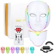 LED Face Màsk (model FM-01), 7 Color LED Face Màsk Light Theràpy, Skin Care M...