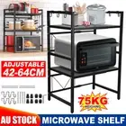 3 Tiers Kitchen Microwave Shelf Countertop Organizer Toaster Shelves Adjustable