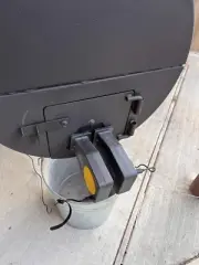 Oklahome Joe Smoker air inlet conversion to Dual Thermoworks Billows