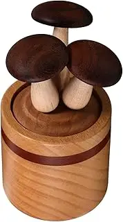 Cute Wooden Mushroom Diffuser Essential Oil Diffuser for Office Home Car Natural Wood Design Mini Aromatherapy Diffuser Holiday Present