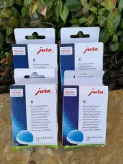 X4 Jura 2 in 1 Cleaning Tablets for Fully Automatic Coffee Machines, 24 Tablets