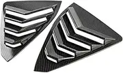 HOUV 1 Pair Carbon Fiber Grain ABS Rear Window Louver Trims Covers Fit for Lexus IS300 200T 250 2013 2014 2015 2016 2017 2018 2019