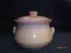 FABULOUS STUDIO POTTERY ONE OF A KIND LARGE CASSEROLE WITH LID PINK