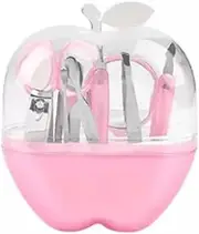9 Pcs/Set Nail Art Care Tools Apple Shape Portable Pedicure Finger Nails Pliers Nail Manicure Set for Beginners