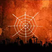 Halloween White Spider Web 1.3m