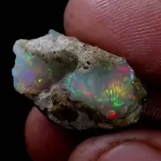 15.20Ct Original AAA+ Ethiopian "Play-Of-Color" Fire Opal Rough Natural Gemstone