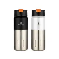 在飛比找PChome24h購物優惠-法國 SANTECO KOTKA系列保溫瓶組2入(碳黑+牛奶