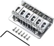 Hordion 65mm Hardtail Bridge Top Load Guitar Saddle Tailpiece for 6 String Tele Strat Style Electric Guitar