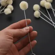 Wool Ball Brush 100 pcs Soft Fluffy Texture for Applying Varnish Leathercraft