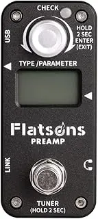 Flatsons Multi-Function Guitar Pedal Delay Reverberation effect Pedal Tuner mode Mini Guiatr Pedal FTE2 (FPR1)