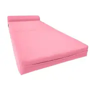 Pink Sleeper Chair Folding Foam Beds, Portable Studio Guest Bed 6 x 36 x 70