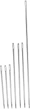 HOODANCOS Big Eye Hand Sewing Needles Set 7pcs Steel Crafting Needles for Leather Quilting