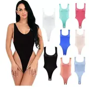 Women Mesh Swimwear Sheer Bodysuit Monokini High Cut Thongs Tight Bikini Leotard