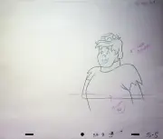 The Pebbles and Bamm-Bamm Show 1971 Production Hand Drawn BAMM-BAMM Pencil