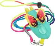 Levemolo 1 Set Bird Flight Suit with Leash for Birds Reusable and Breathable Parakeet Diaper Lightweight and Safe Cockatiel Flying Clothes Easy to Clean for Outdoor Activities