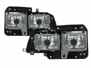 ELF 100P Fifth generation 93-03 Truck 2D Clear Headlight Chrome for ISUZU LHD