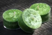 10pk BOOZY BRANDIED PEARS Christmas Scented GREEN TEA LIGHT CANDLES 60hr/pk GIFT