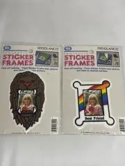 NOS Lot of 2 Sticker Frames Stickers VTG '83 Freelance Made In USA 80’s Lion Pic