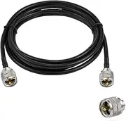 POBADY PL 259 Cable UHF Male PL-259 to UHF Male PL-259 Low Loss Coax Cable RG58 10FT/3M for Walkie Talkie CB Radio SWR Meter Antenna Analyzer