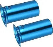 uxcell 9pin Ceramic Vacuum Tube Socket Valve 53mm Aluminum Shield for 12AX7 12AU7 ECC83 ECC82 Tube,Blue pack of 2