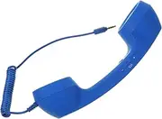 Radiation-Proof Telephone Accessor Retro Phone Wired Telephone Headset Retro Telephone Headphones Cell Phone Handset Retro Cellphone Handset Retro Abs Blue