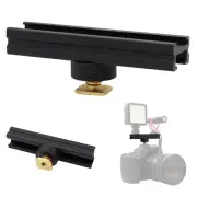 10CM Camera Cold Hot Shoe Rail Mount Extension Bar for Microphone Light Monitors