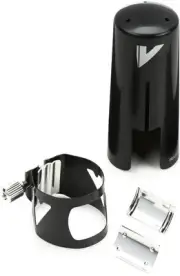 Vandoren LC04BP Optimum Bass Clarinet Ligature - Black (2-pack) Bundle