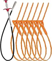 35.5inch Drain Clog Remover, 25inch Drain Snake Hair Remover, Hair Catcher Drain Auger Cleaner Tool Set for Toilet, Kitchen Sink, Bathroom Tub, Sewer, 7 Pack