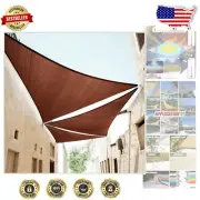 10' x 10' Brown Triangle Sun Shade Sail Canopy - Custom Sizes Available