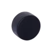 Neodymium Black Button Magnet - 12.7mm x 6.35mm | Thermoplastic Rubber (TPR) Coating