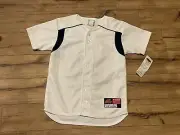 A4 All Sports No Games Athletics Button Up Jersey Size Youth Medium ~ NEW