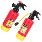 2 Pcs Cartoon Water Toy Spray Plaything Fire Extinguisher Child