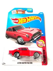 Hot Wheels Aston Martin 1963 DB5 THEN AND NOW red