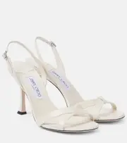 [Jimmy Choo] Jimmy Choo Elsy 90 leather sandals AU 11 white