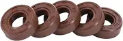 X AUTOHAUX Universal Oil Seal TC Double Lip W Steel Spring Seal Ring Rotary Shaft Seal 10x20x7mm High Pressure Fluorine Rubber Brown 5 Pcs