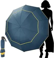 Kalolary 62 Inch Golf Umbrella Extra Large Folding Umbrella Rainproof Compact Umbrella Oversize Double Canopy Vented Waterproof Stick Travel Umbrellas for Women & Men Family Home Use