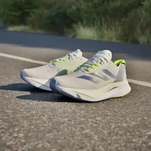【adidas 愛迪達】Adizero Boston 12 M 男 慢跑鞋 運動 路跑 中長距離 馬牌底 灰白藍(IE8493)