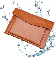 File Folder for Paper - A4 File Bag, Digital Storage Bag, A4 File Folder, Document Organizer | Double Layer PU Leather Envelope Folder, Waterproof Storage Bag for Paperwork