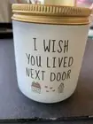 Homsolver Classic Scented Candle 7oz “I Wish You Lived Next Door” Brand New