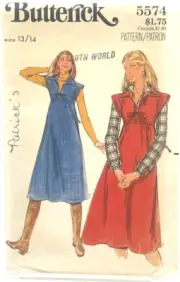 Butterick Pattern #5574 - Teen Jumper - (Size 13-14)