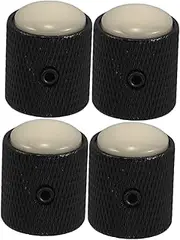Kisangel 4pcs Speed Control Knobs for Electric Guitar Bass Metal Dome Volume Tone Knobs