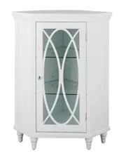 Elegant Home Fashions Florence Corner Floor Cabinet
