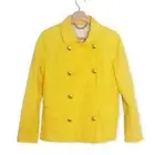 J Crew Yellow Trudy Spring Peacoat Size 8
