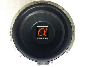 美國Alphasonik重低音喇叭12寸重低音發燒鋁盆架雙磁雙音圈非JL Punch  morel  dls 參考