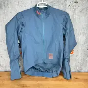New! Rapha Pro Team Insulated Gore-Tex Rain Medium Blue Cycling Jacket $420 MSRP