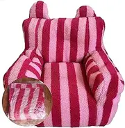 amusediy as Comfortable as Bean Bag Chairs for Kids Toddler Couch,as a Rocking Chair Kids Chairs for Toddlers，Only Cover No Filler(Style-Pink Stripes)