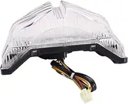 Indicators Flowing Turn Signal Rear Tail Light Steering Lights for - FZ1 Fazer 2006-2013 FZ8 Fazer 2011-2013 Motorcycle Brake Assembly with Turn Signal Indicator (Color : Clear)
