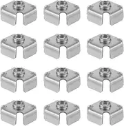 ARTIBETTER Metal Square Tubes Parts 50pcs Threaded Nuts Inserts Easy to Use Suitable for Tube Sizes