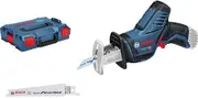 Bosch Professional 12V System GSA 12V-14 cordless reciprocating saw (cutting depth in wood/metal profiles: 65/50 mm, 2 saw blades, excluding batteries and charger, in L-BOXX 102)